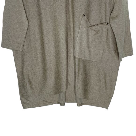 Kerisma L Womens Camel Tam Raven Sweater Front Pockets Boxy Dolman - Picture 5 of 9